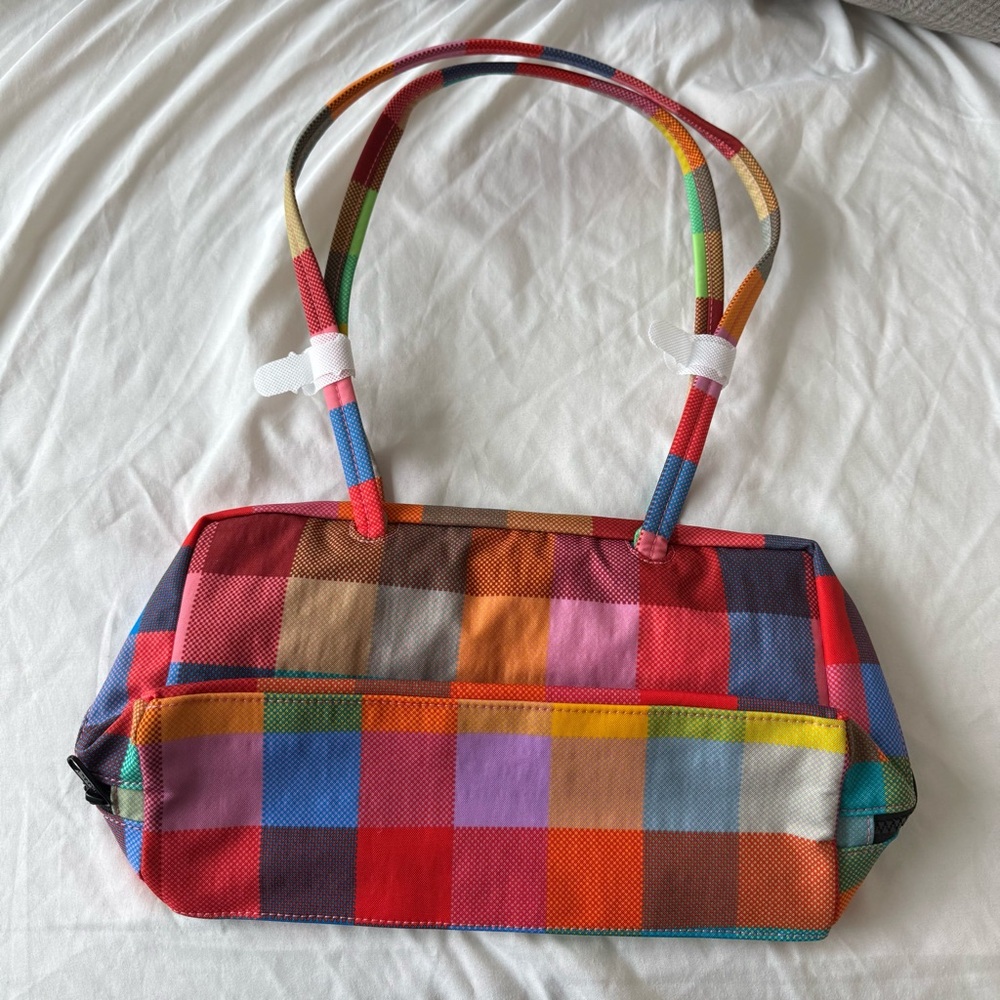 Baggu x urban outfitters madras bowler bag new with tags NWT - Picture 3 of 4